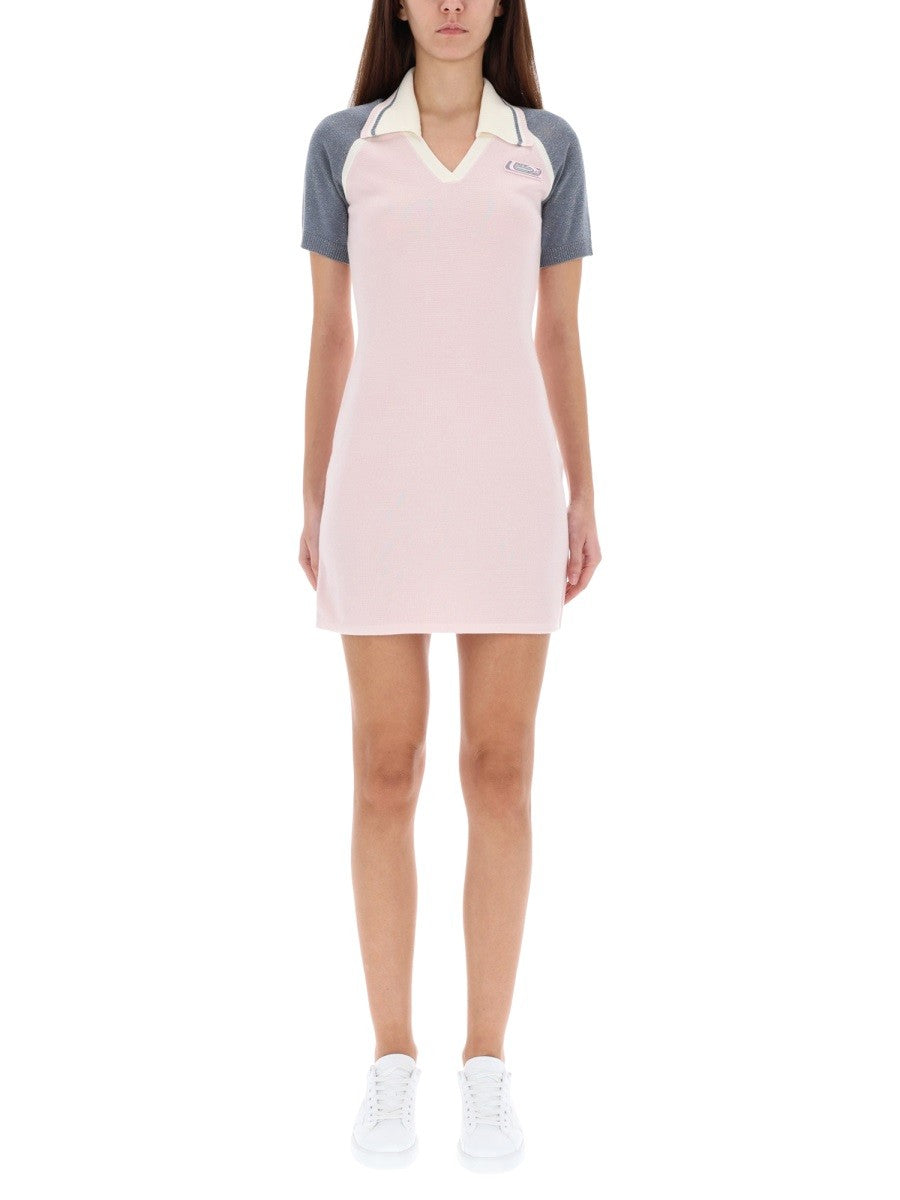 Casablanca Merinowollen Tennisjurk – Roze