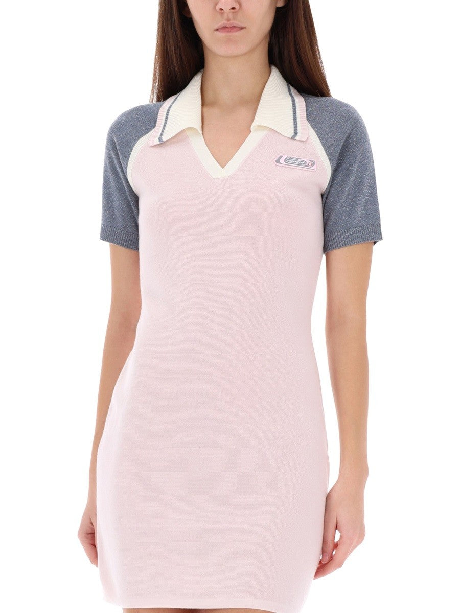 Casablanca Merinowollen Tennisjurk – Roze
