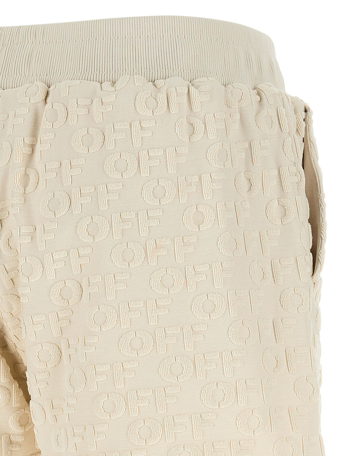 Off-White Terry Off Short – Beige