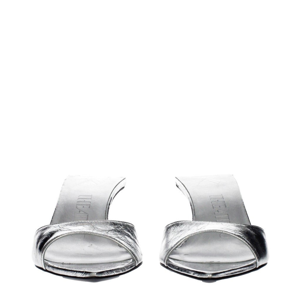 The Attico Muiltjes met hak – Zilver