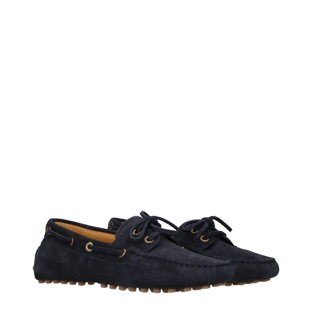 Tod's Boat Gommino Suède mocassins – Marineblauw