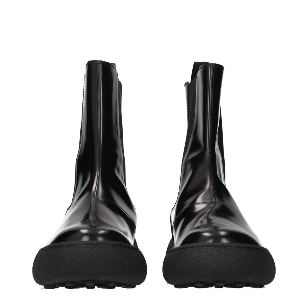Tod's Glanzend leren chelsea boots – Zwart