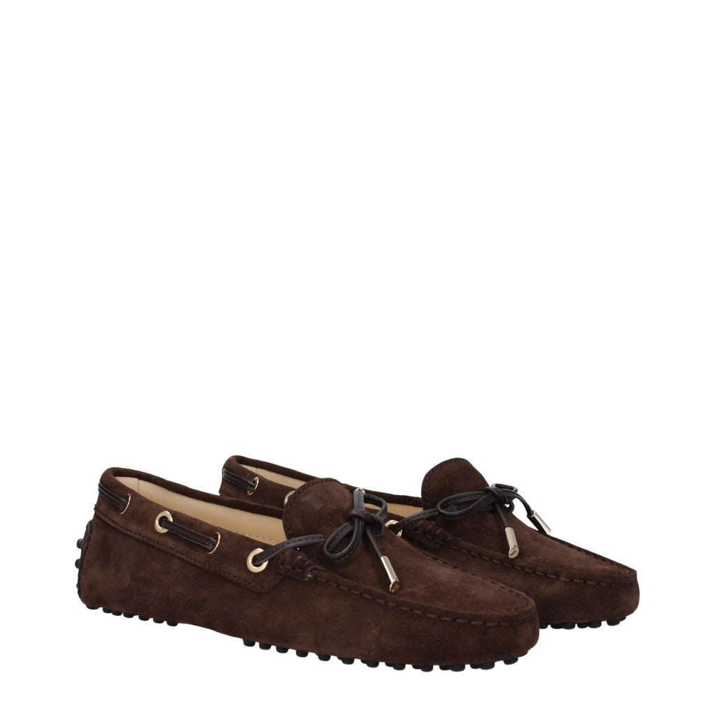 Tod's Gommino Suède mocassins – Donkerbruin