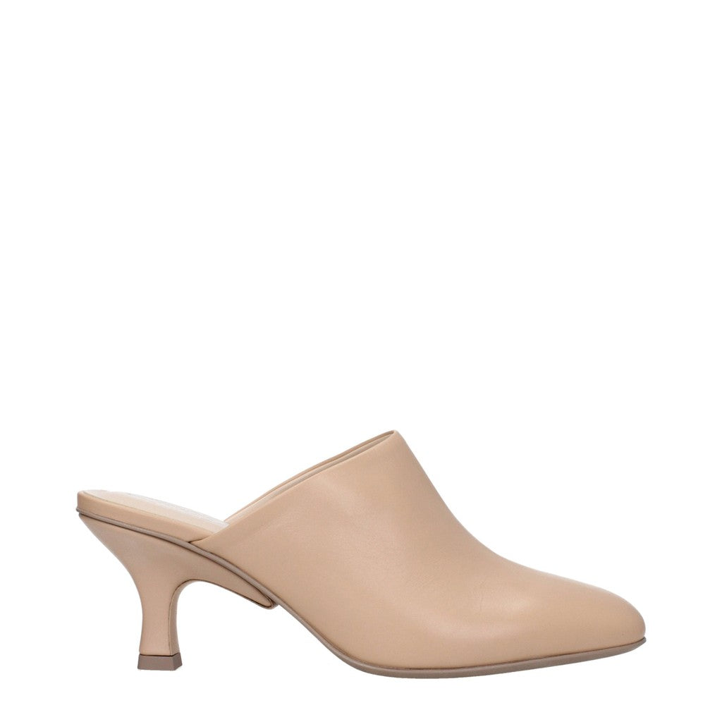 Tod's Leren muiltjes met hak – Beige
