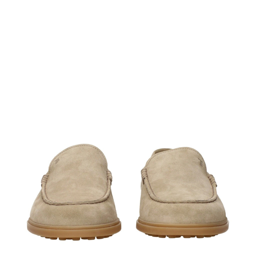 Tod's Suède slipper loafers – Beige