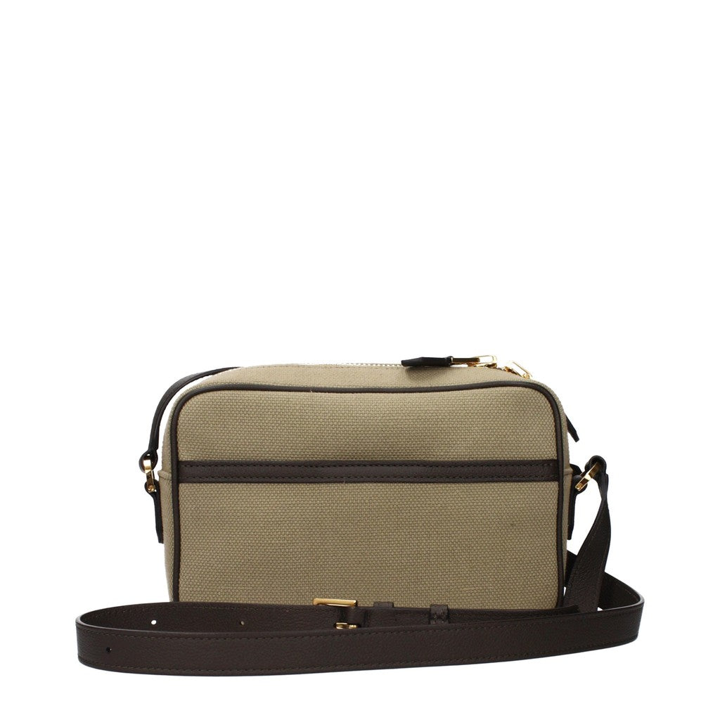 Tom Ford Crossbodytas van stof en leer – Beige
