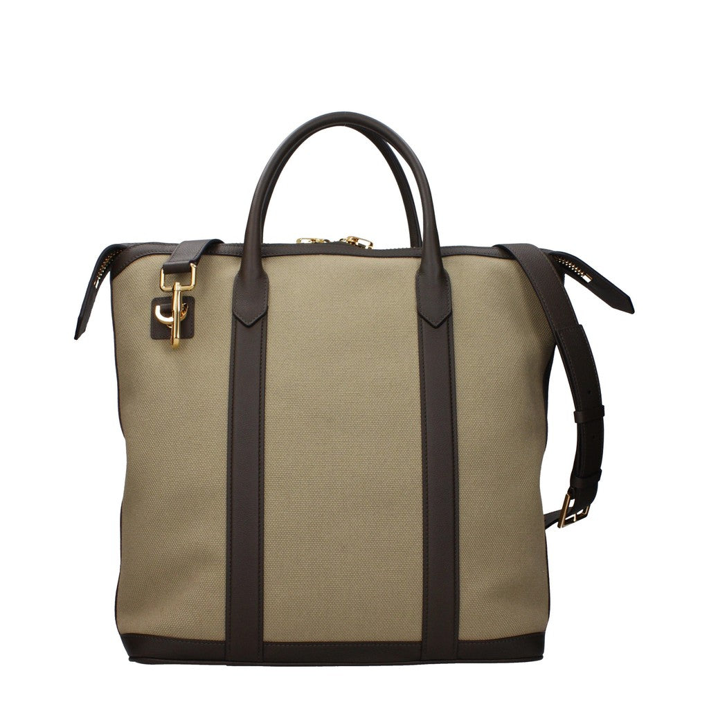Tom Ford Handtas van stof en leer – Beige
