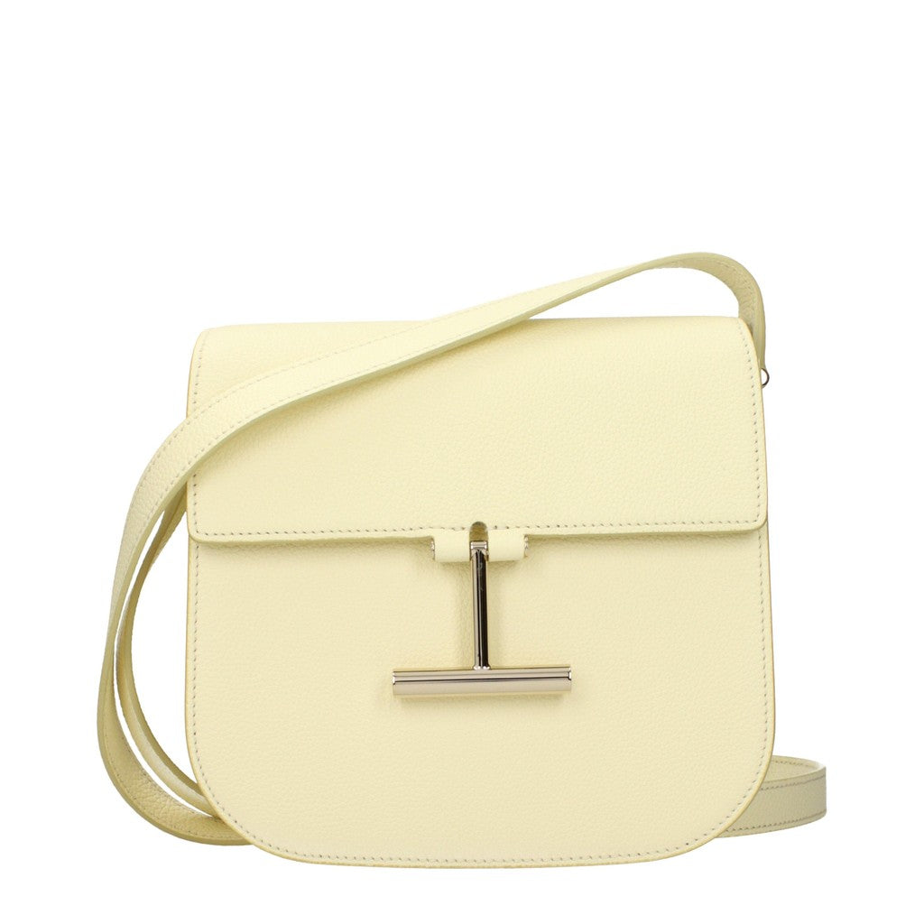 Tom Ford Leren crossbodytas – Geel