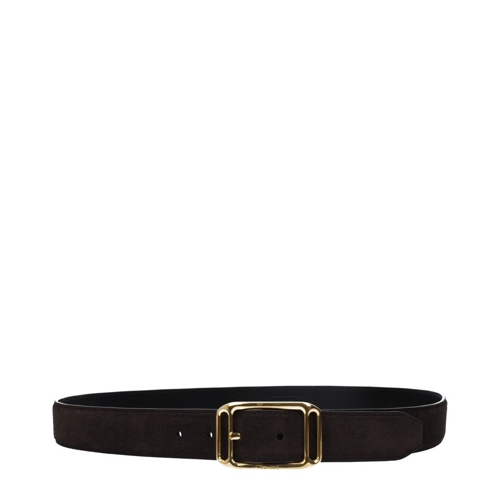 Tom Ford Suède riem – Bruin