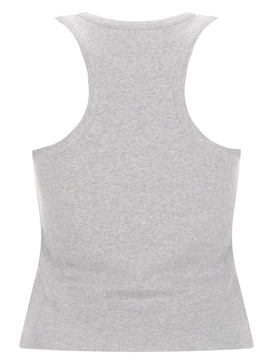 Casablanca Top met logo – Grijs