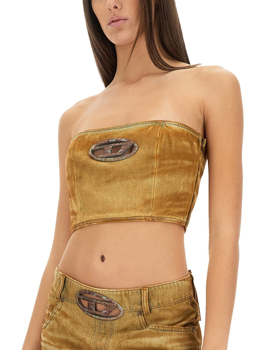Diesel De-Villess-Fsf Bandeau top – Bruin