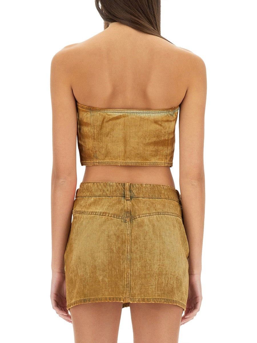 Diesel De-Villess-Fsf Bandeau top – Bruin