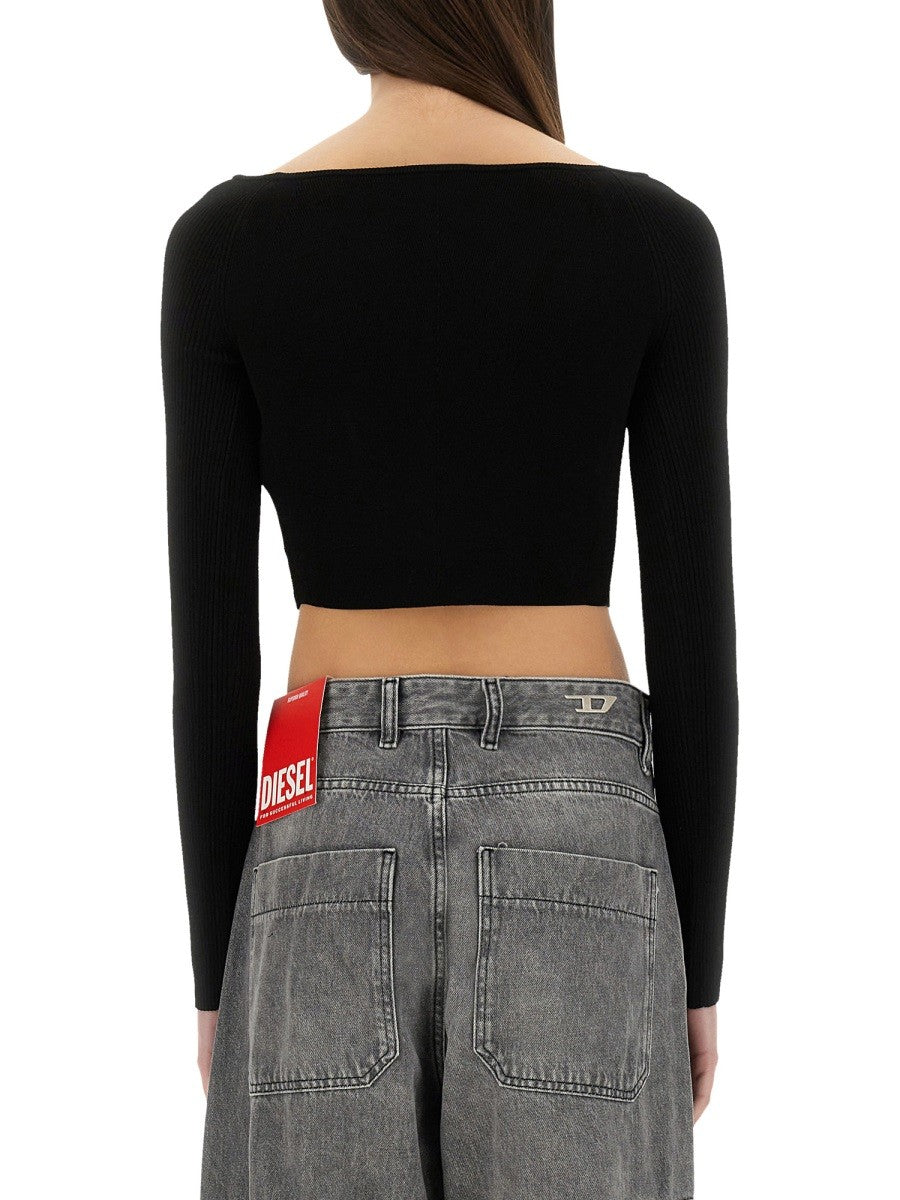 Diesel M-Vera Cropped top – Zwart