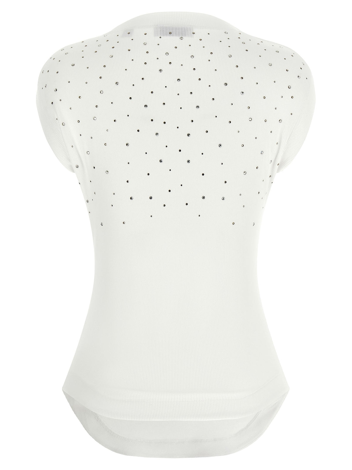 Off-White Top met Swarovski-applicatie – Wit