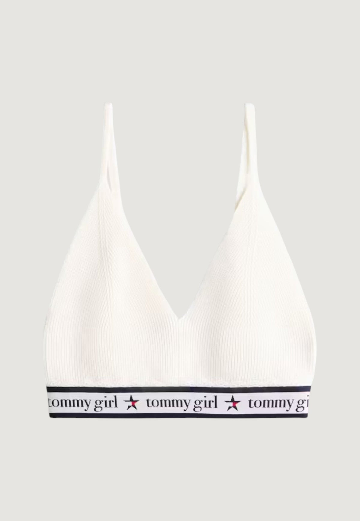 Tommy Hilfiger Mouwloze top met diepe V-hals – Wit
