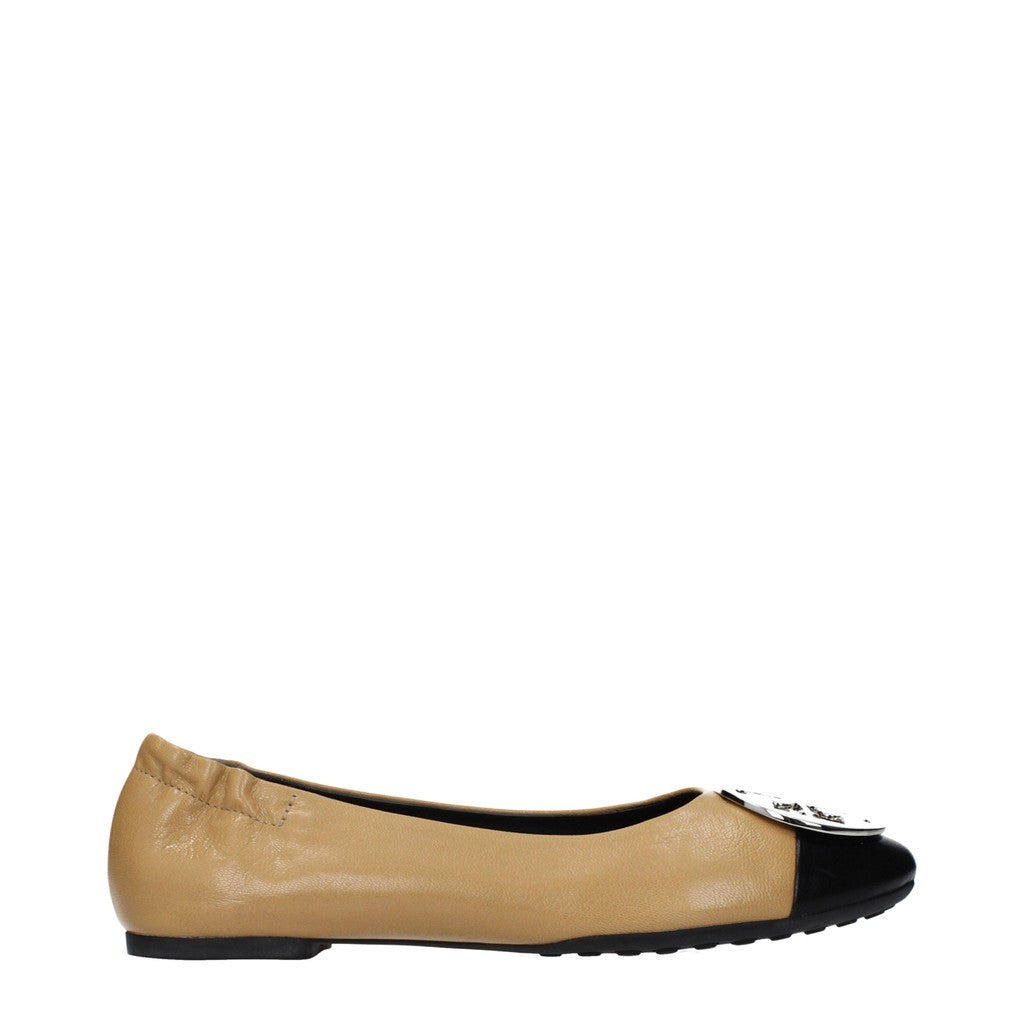 Tory Burch Claire Cap-Toe Ballerina's – Beige / Zwart