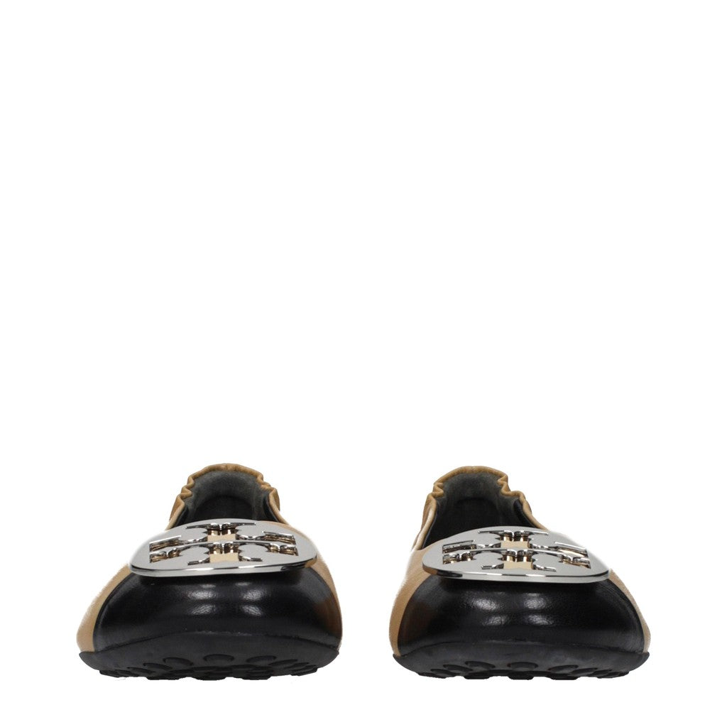 Tory Burch Claire Cap-Toe Ballerina's – Beige / Zwart