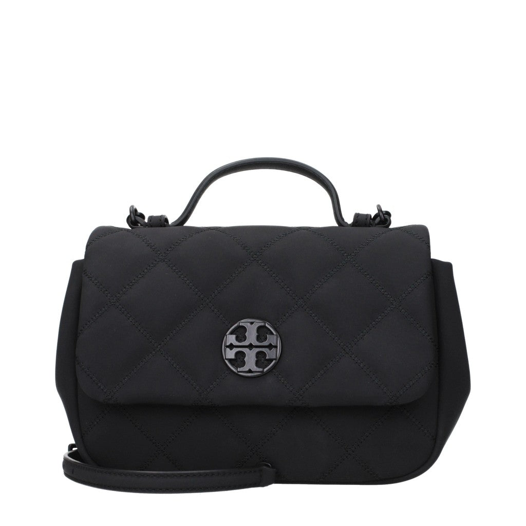 Tory Burch Crossbodytas van stof – Zwart