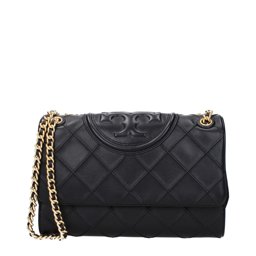Tory Burch Fleming Soft Schoudertas – Zwart