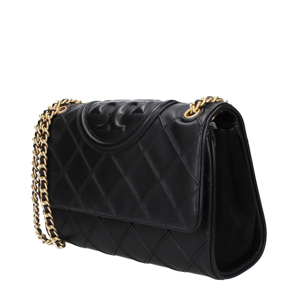 Tory Burch Fleming Soft Schoudertas – Zwart