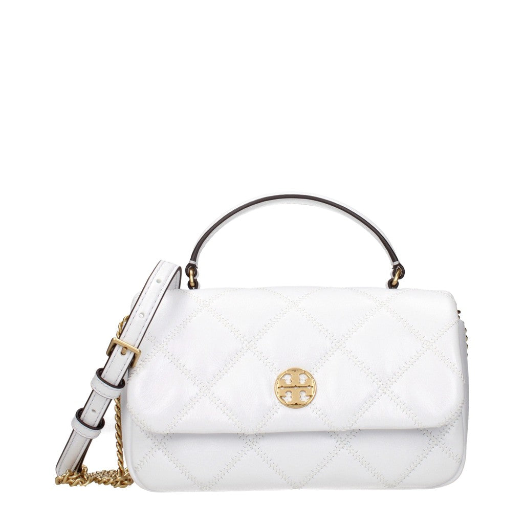 Tory Burch Gewatteerde mini handtas – Wit