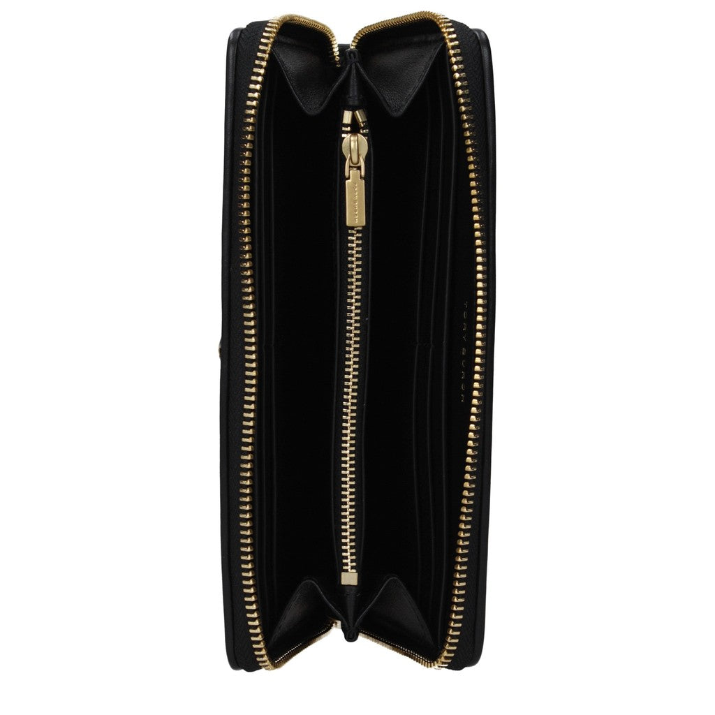 Tory Burch Kira Chevron Portemonnee met rits – Zwart