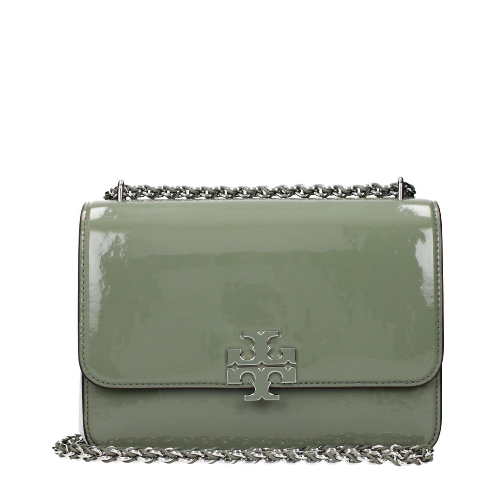Tory Burch Lakleren crossbodytas – Saliegroen