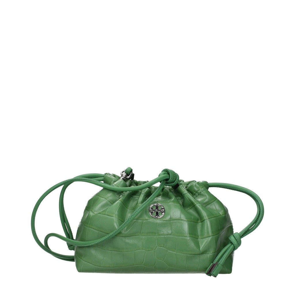 Tory Burch Leren buideltas – Groen