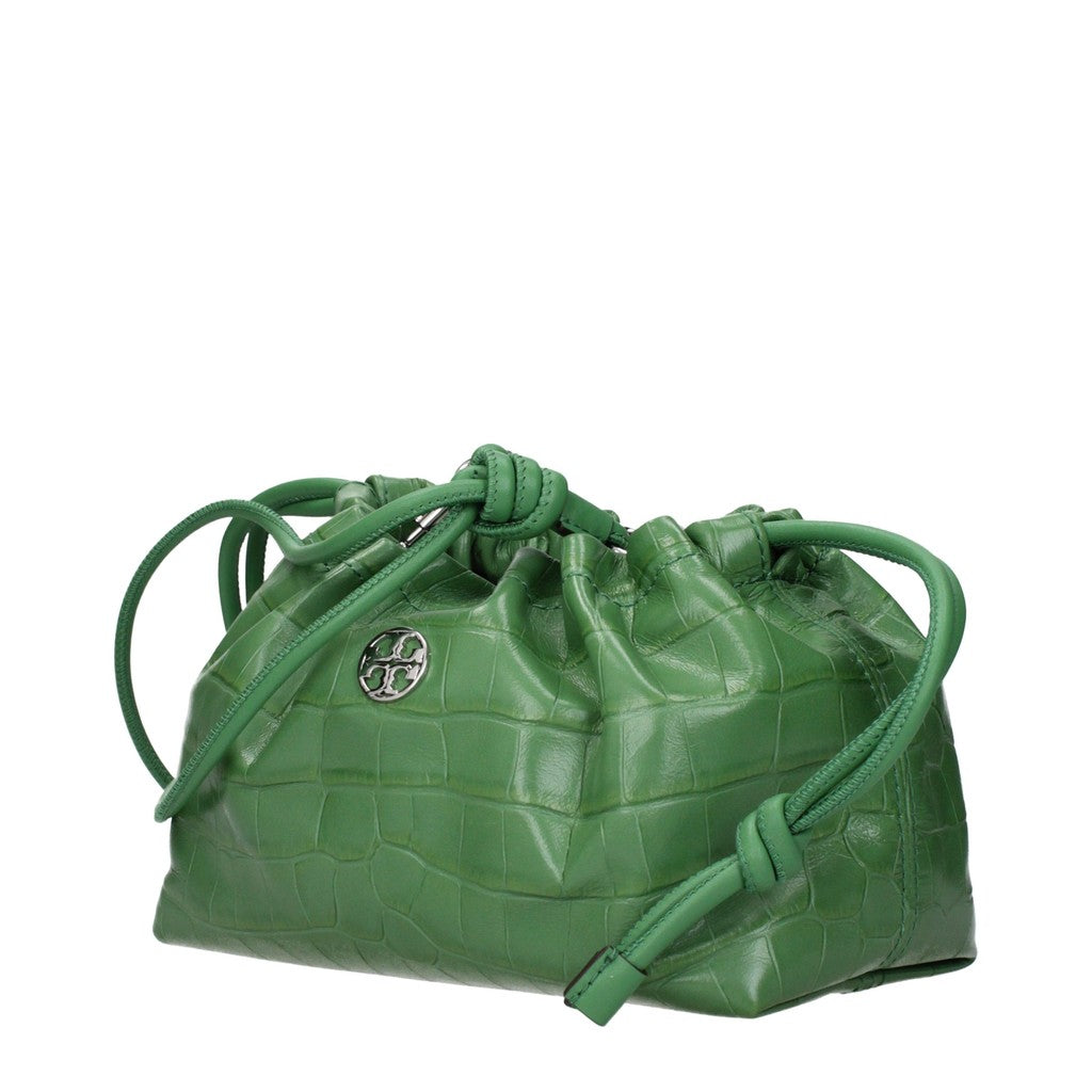 Tory Burch Leren buideltas – Groen