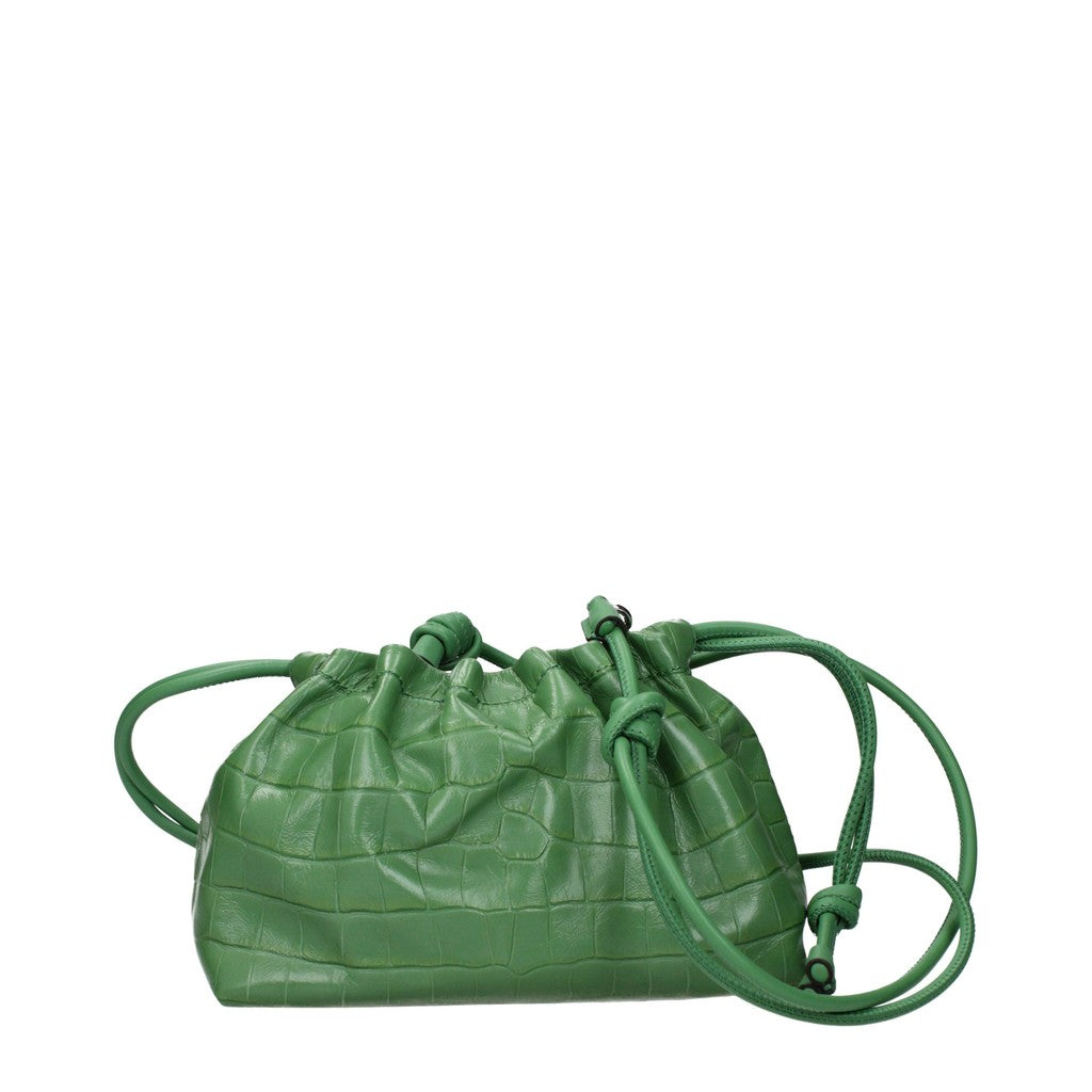 Tory Burch Leren buideltas – Groen