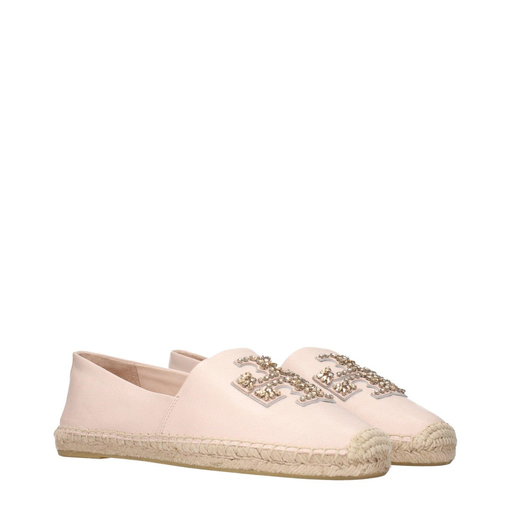 Tory Burch Leren espadrilles – Roze