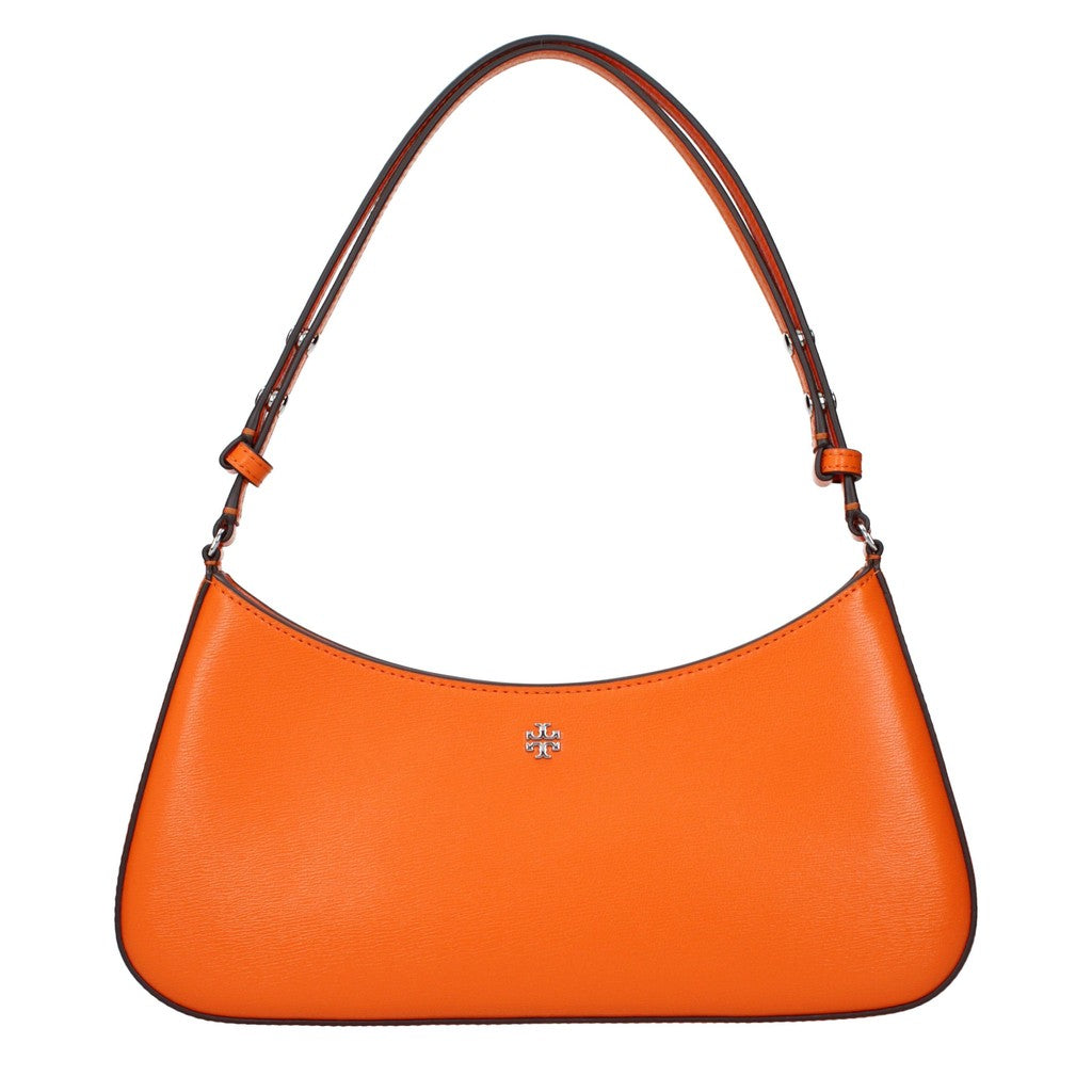 Tory Burch Leren hobo schoudertas – Oranje