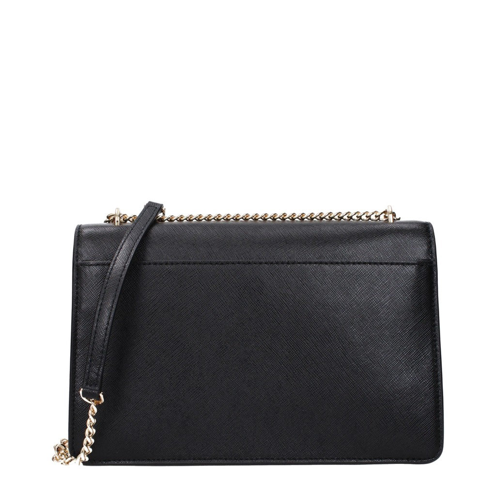 Tory Burch Leren schoudertas – Zwart