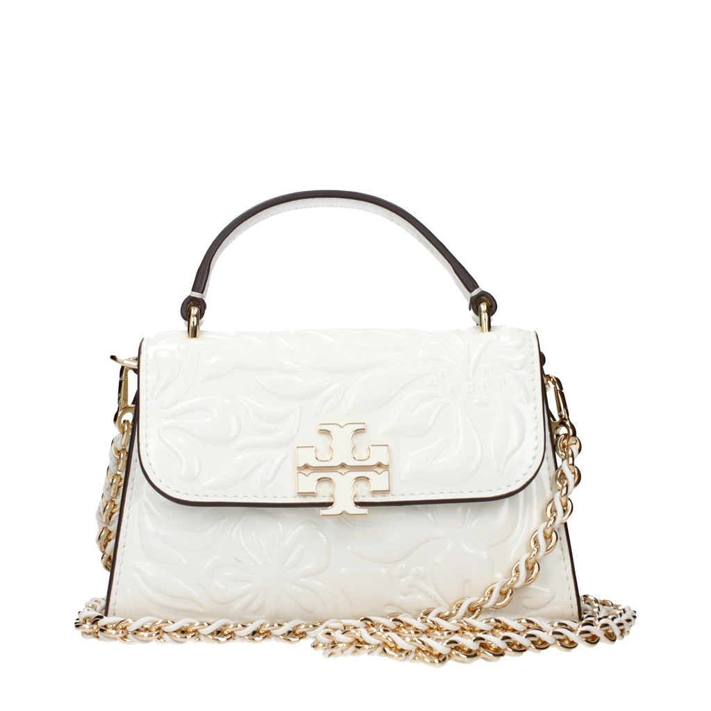 Tory Burch Mini handtas met reliëf – Wit