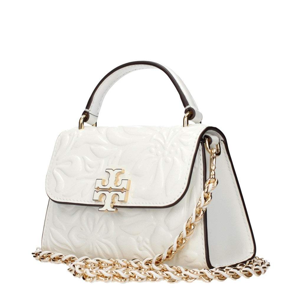 Tory Burch Mini handtas met reliëf – Wit