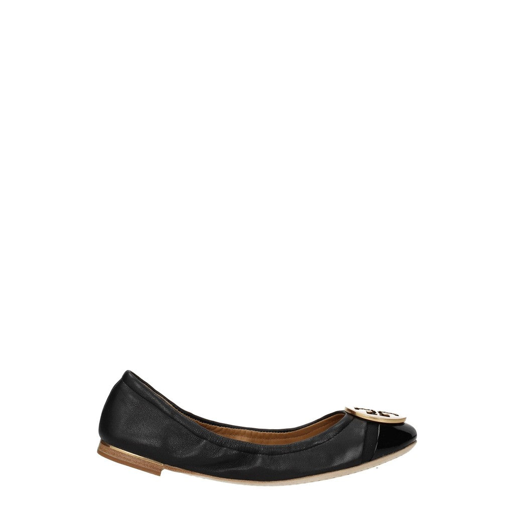 Tory Burch Minnie Cap-Toe Ballerina's – Zwart
