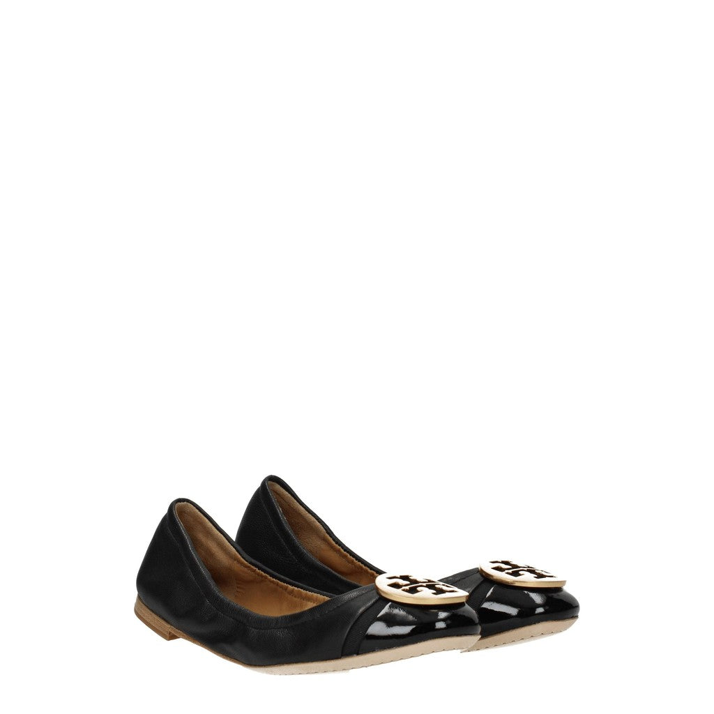 Tory Burch Minnie Cap-Toe Ballerina's – Zwart