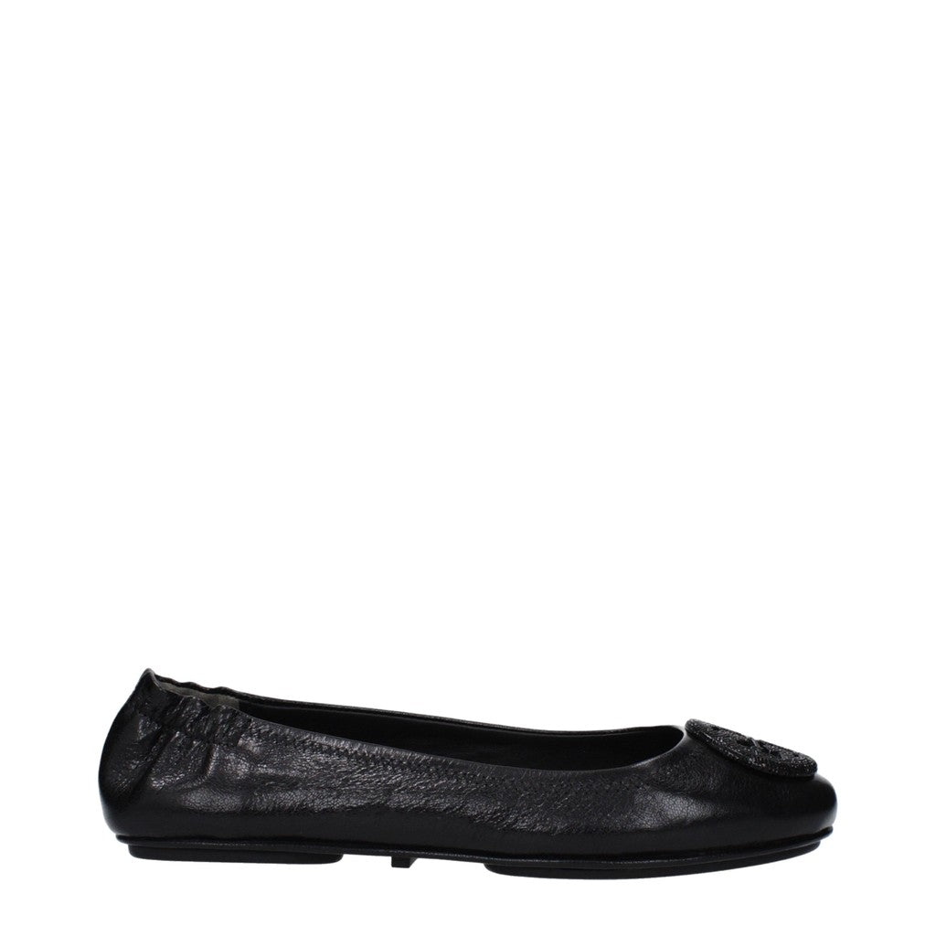 Tory Burch Minnie Travel Ballerina's – Zwart