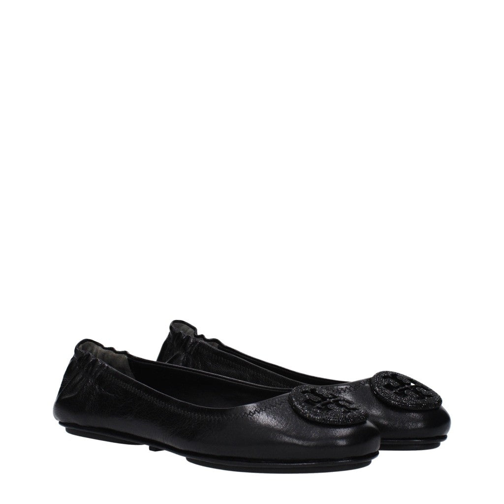 Tory Burch Minnie Travel Ballerina's – Zwart
