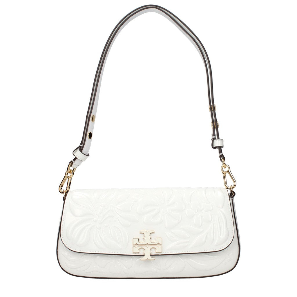 Tory Burch Schoudertas met reliëf – Wit