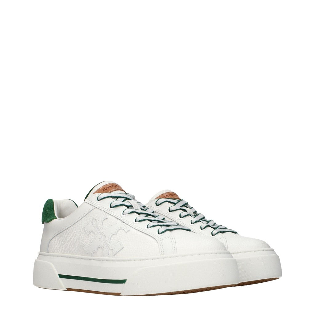 Tory Burch Sneakers van leer en suède – Wit