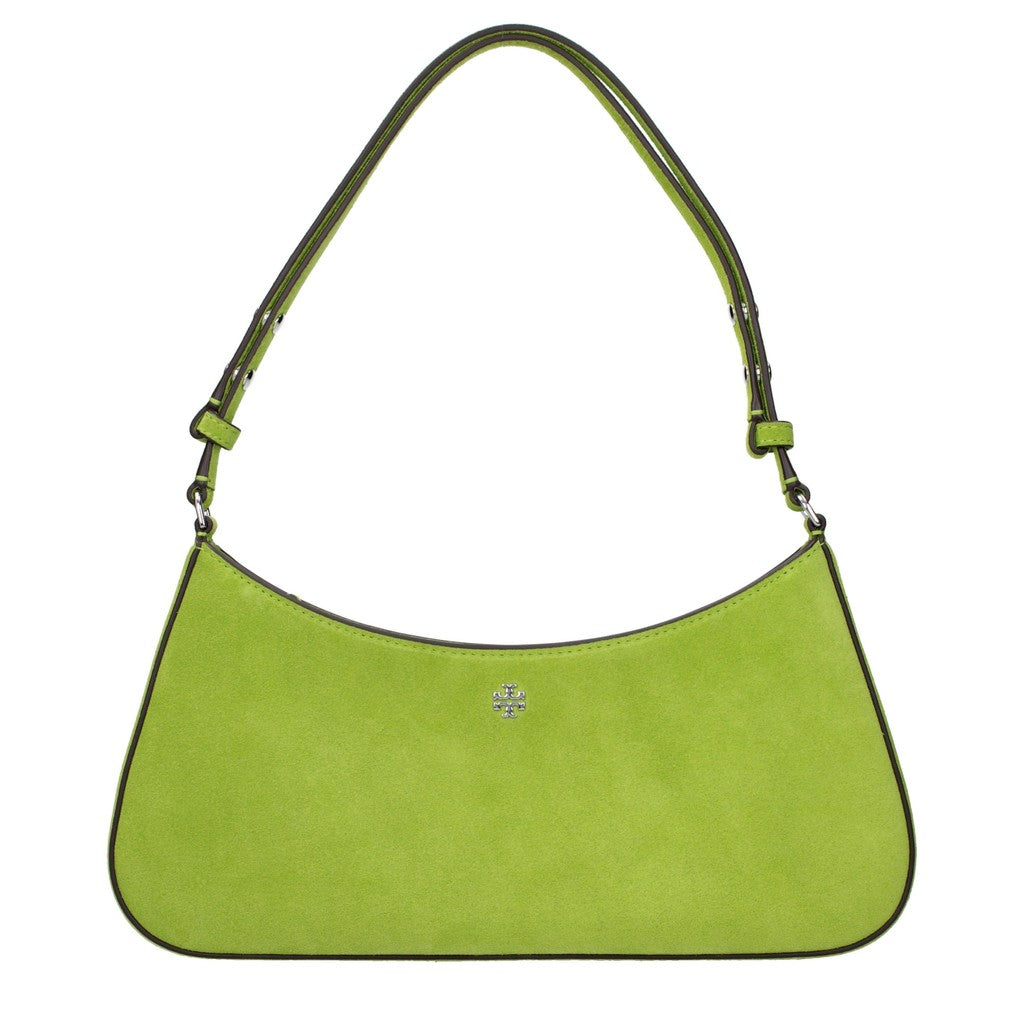 Tory Burch Suède hobo schoudertas – Limegroen