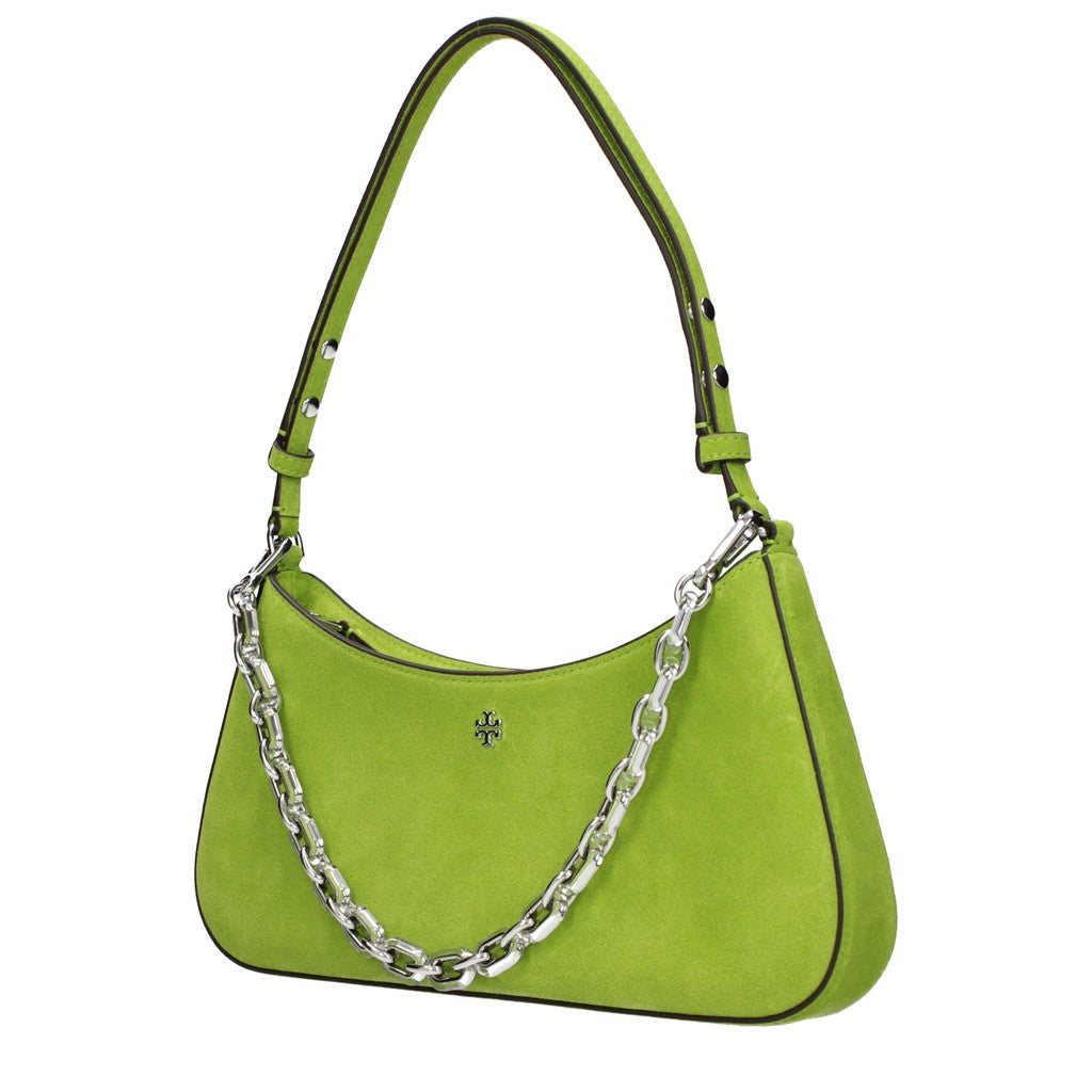 Tory Burch Suède hobo schoudertas – Limegroen