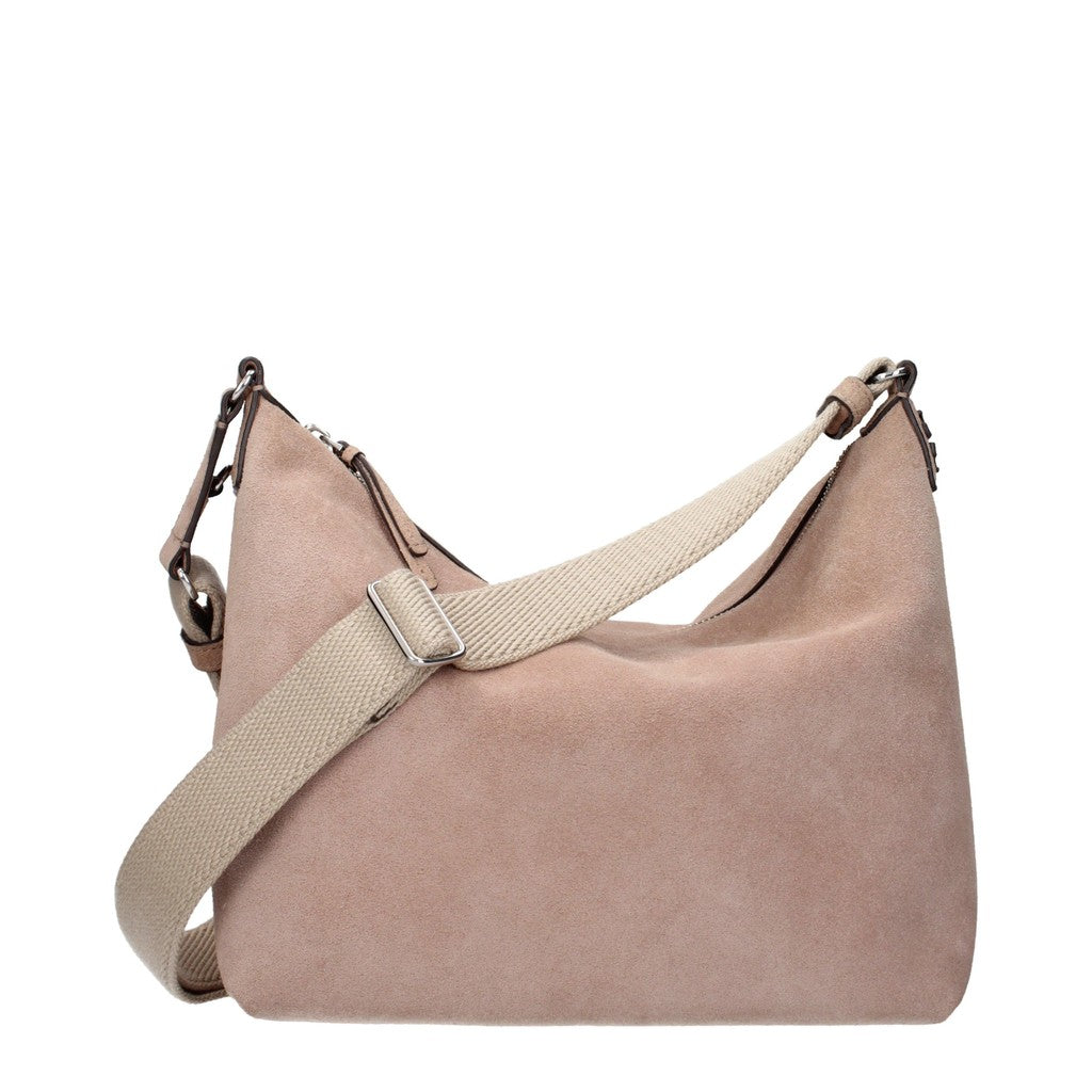 Tory Burch Suède hobo schoudertas – Oudroze