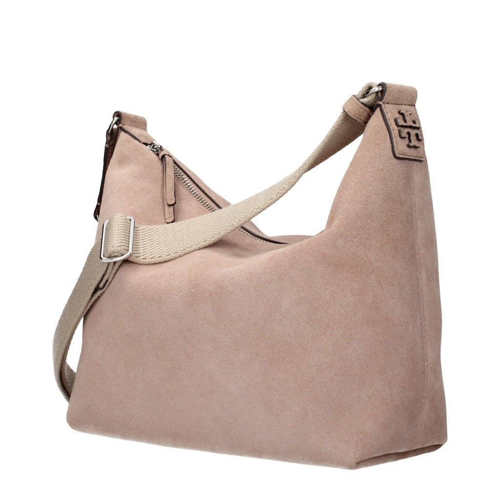 Tory Burch Suède hobo schoudertas – Oudroze