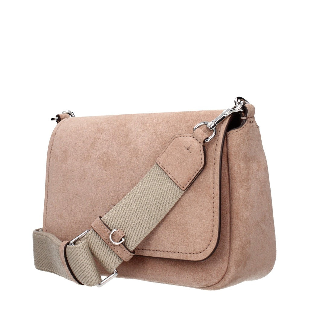 Tory Burch Suède schoudertas – Oudroze