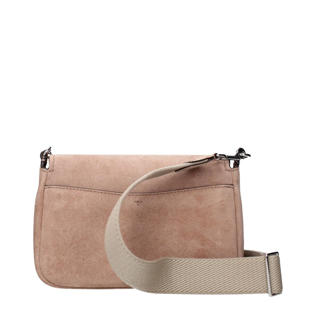 Tory Burch Suède schoudertas – Oudroze