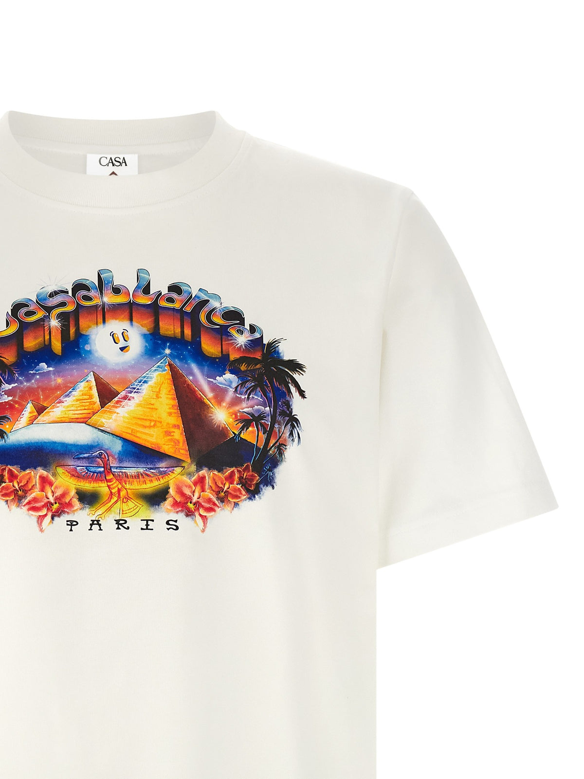 Casablanca T-shirt met Tourism-print – Wit