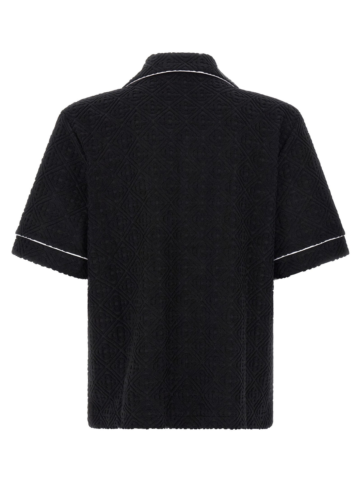 Casablanca Towelling Monogram Overhemd – Zwart