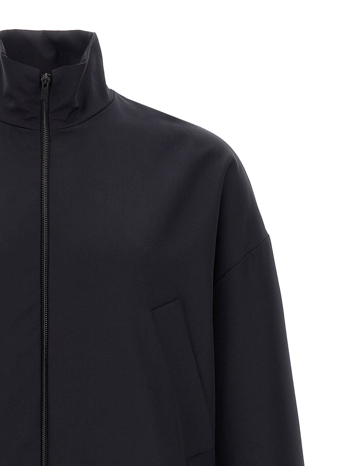 Fear of God Trainingsjack van scheerwol – Marineblauw